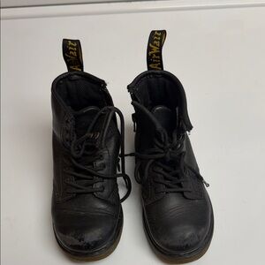 Dr. Martens Black Leather Boots Toddler size 9